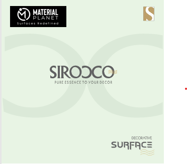 Sirocco Decorative Surface1.5mm Size-8feet by 4feet Material Planet